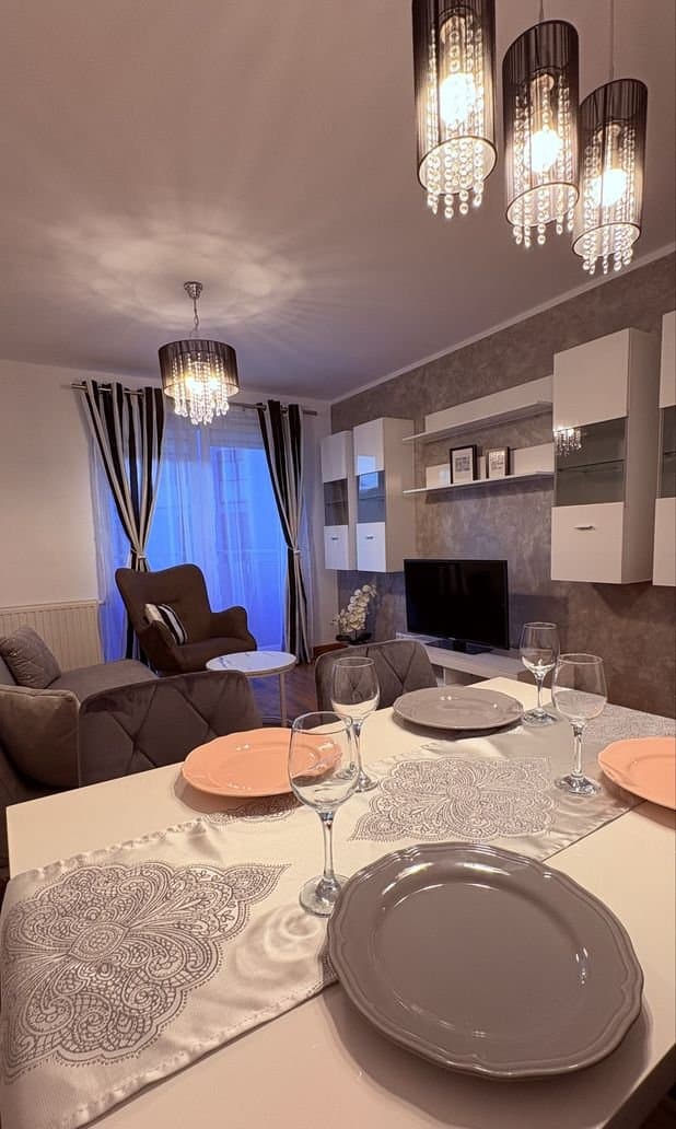 Wohnung 3-Zi. Zakrzów. 3 Balkone, Garderobe, 59 m. Möbliert,