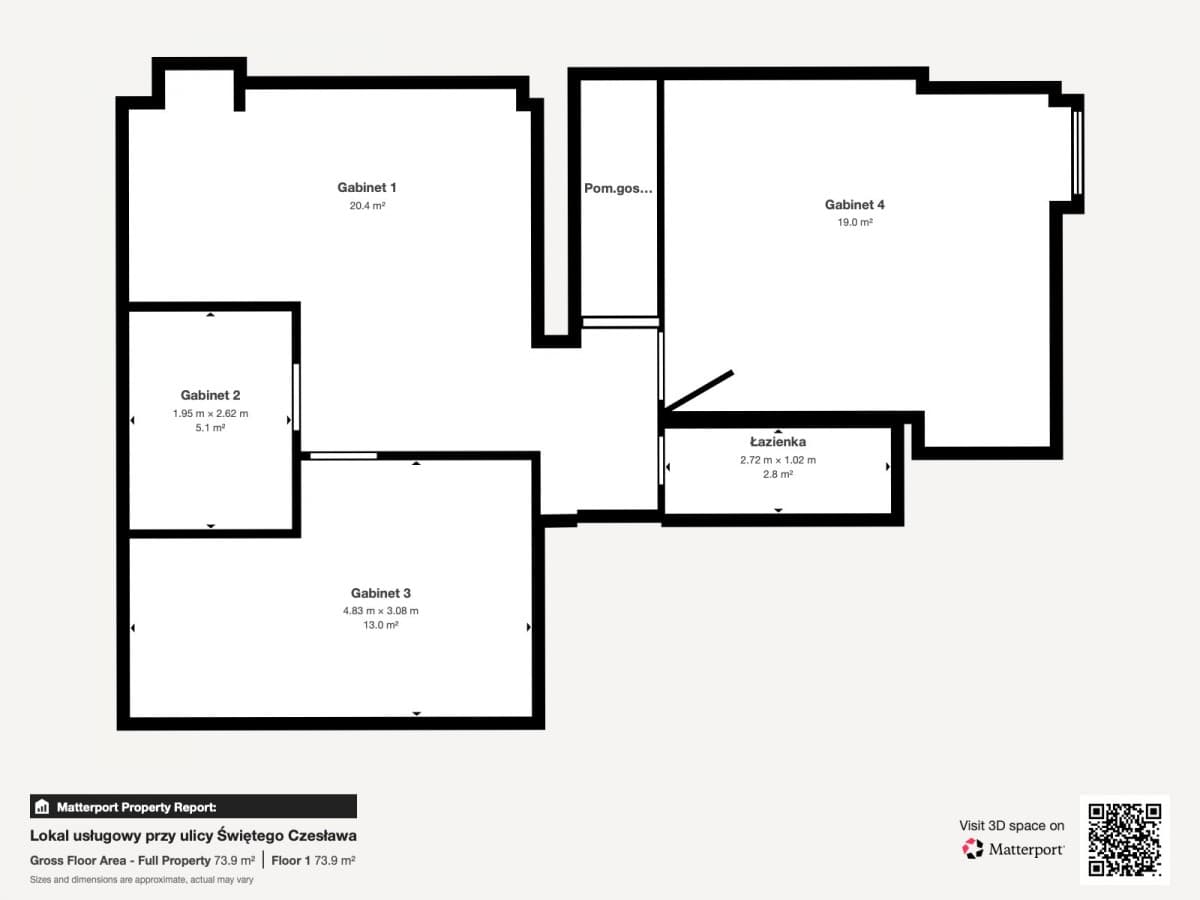 Lokal - 4 pokoje - 61 m² - ul. św. Czesława Poznań Wilda