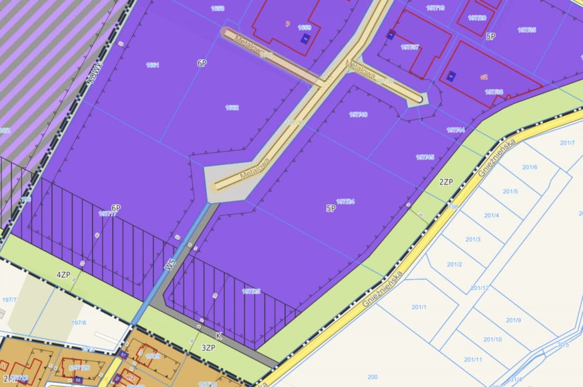 Grundstück - 7678 m² - Metalowa Straße Murowana Goślina