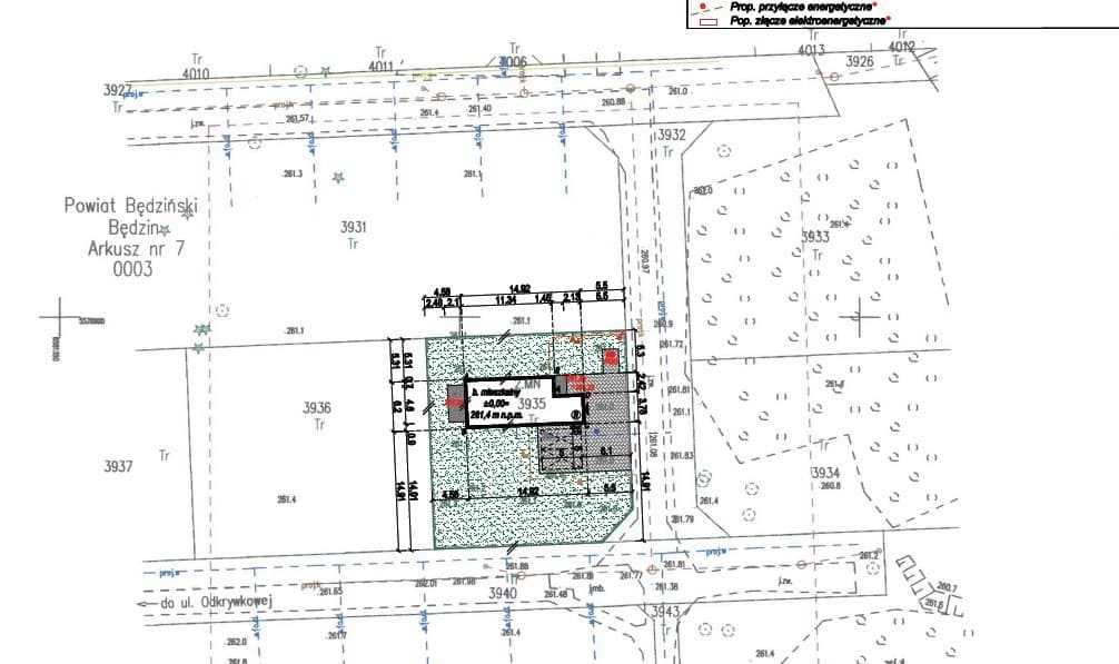 Ділянка - 652 м² - вул. Откривкова Бендзин Лагіша