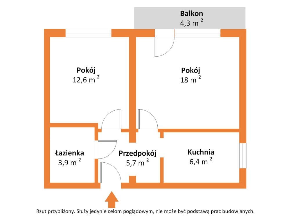 Apartment - 2 rooms - 48 m² - Archimedes Street Kędzierzyn-Koźle