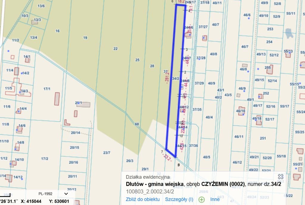 Działka - 5353 m² - Czyżemin