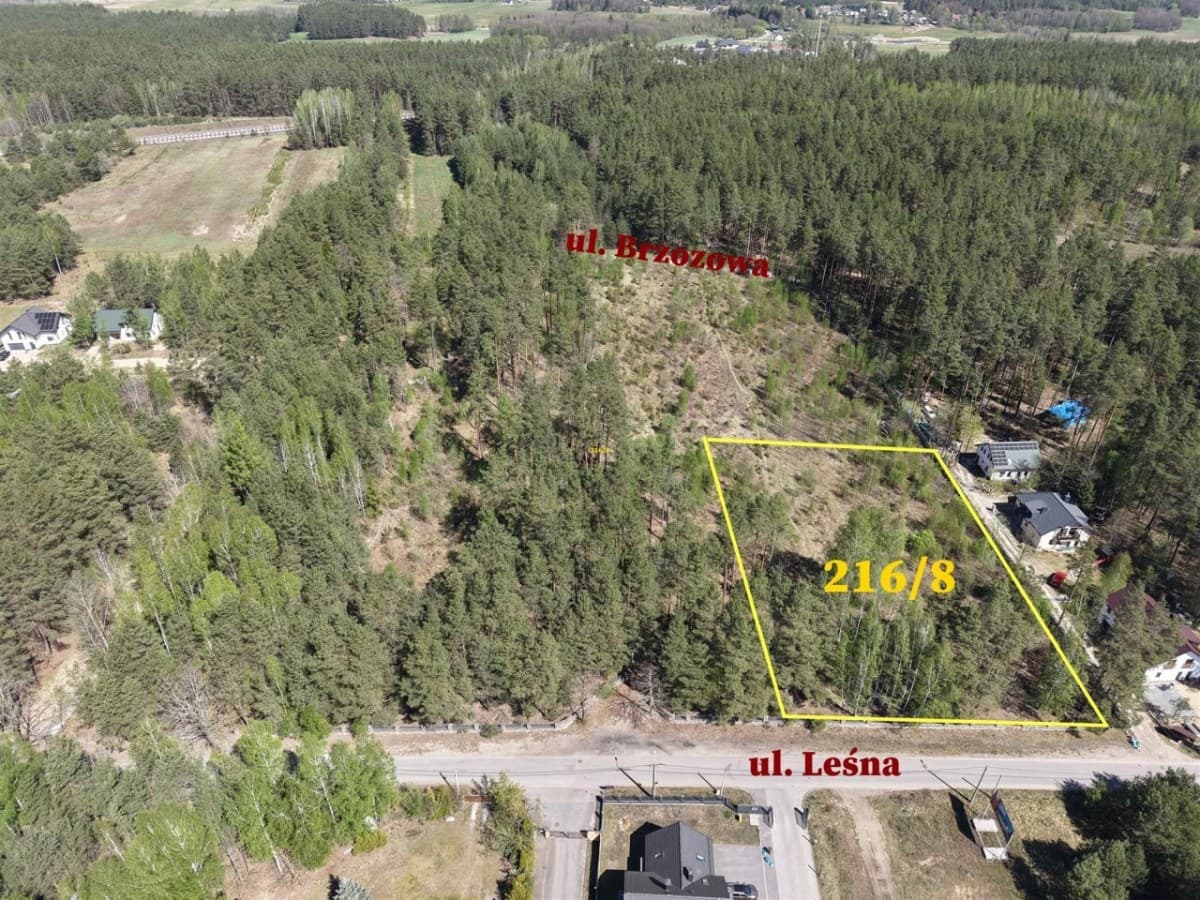 Działka - 3666 m² - ul. Leśna Sochonie