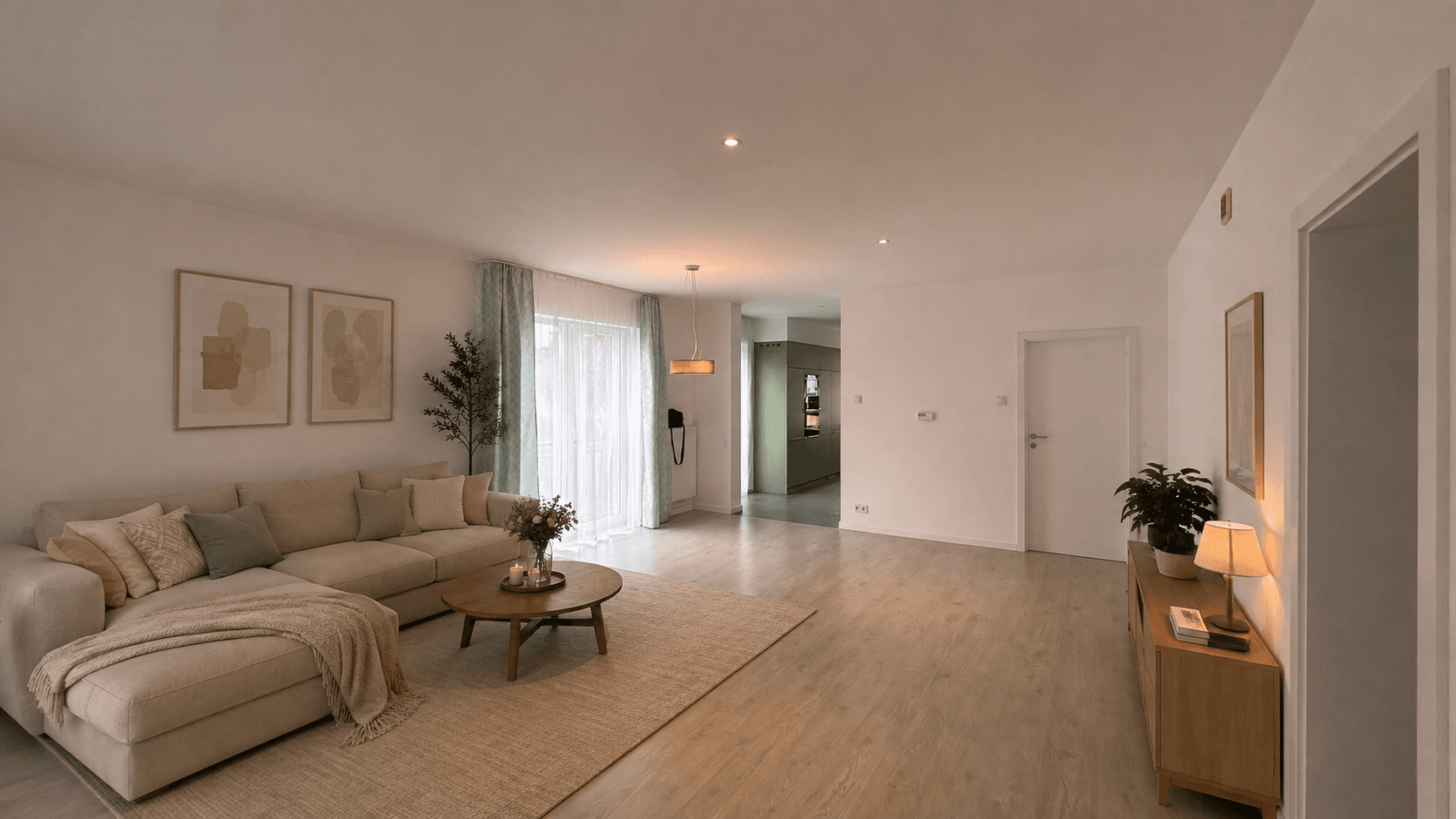 100m2 apartment in a quiet area | 2 bathrooms | balcony | 2 bedrooms